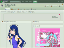 Tablet Screenshot of neotakuxwendy.deviantart.com