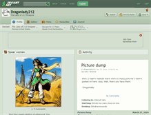 Tablet Screenshot of dragonlady212.deviantart.com