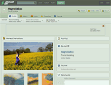Tablet Screenshot of magnoliabox.deviantart.com