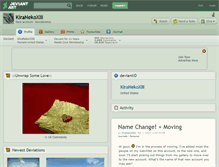 Tablet Screenshot of kiranekoxiii.deviantart.com