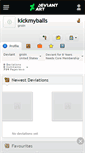 Mobile Screenshot of kickmyballs.deviantart.com