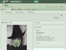 Tablet Screenshot of finxi.deviantart.com