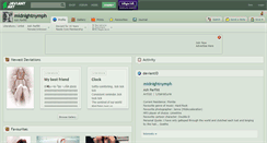 Desktop Screenshot of midnightnymph.deviantart.com
