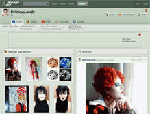 Tablet Screenshot of deliriousloudly.deviantart.com