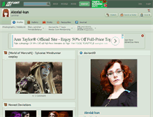 Tablet Screenshot of alexial-kun.deviantart.com