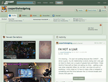 Tablet Screenshot of cooperthehedgehog.deviantart.com