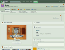 Tablet Screenshot of dertar.deviantart.com
