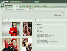 Tablet Screenshot of grendelot.deviantart.com