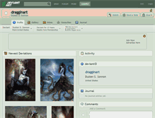 Tablet Screenshot of dragginart.deviantart.com