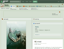 Tablet Screenshot of nanto.deviantart.com