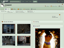 Tablet Screenshot of orangejam.deviantart.com