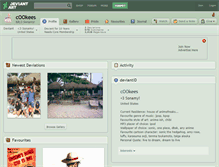 Tablet Screenshot of cookees.deviantart.com