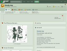 Tablet Screenshot of bloody-may.deviantart.com