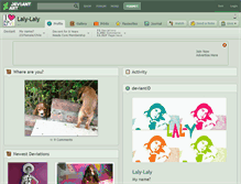 Tablet Screenshot of laly-laly.deviantart.com