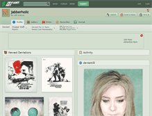 Tablet Screenshot of jabberholic.deviantart.com