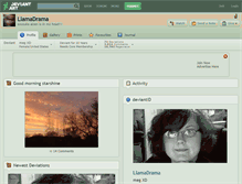 Tablet Screenshot of llamadrama.deviantart.com