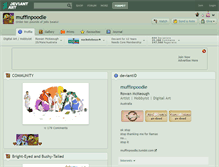 Tablet Screenshot of muffinpoodle.deviantart.com