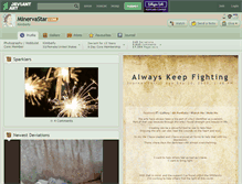 Tablet Screenshot of minervastar.deviantart.com