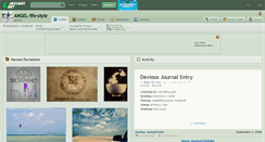 Desktop Screenshot of angel-life-style.deviantart.com
