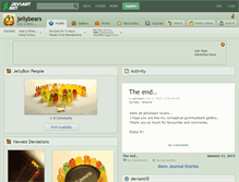 Tablet Screenshot of jellybears.deviantart.com