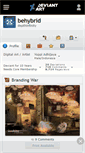 Mobile Screenshot of behybrid.deviantart.com