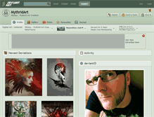 Tablet Screenshot of mythridart.deviantart.com