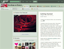 Tablet Screenshot of dewdrops-on-roses.deviantart.com