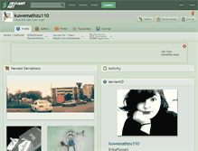 Tablet Screenshot of kuwemathzu110.deviantart.com