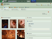 Tablet Screenshot of milk-melon.deviantart.com