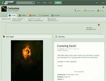 Tablet Screenshot of contuckey.deviantart.com
