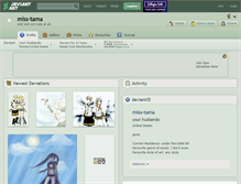 Tablet Screenshot of miss-tama.deviantart.com