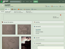 Tablet Screenshot of matt009.deviantart.com
