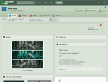 Tablet Screenshot of nex-one.deviantart.com