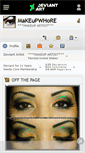 Mobile Screenshot of makeupwhore.deviantart.com
