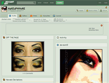 Tablet Screenshot of makeupwhore.deviantart.com