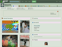 Tablet Screenshot of fotoxavier.deviantart.com