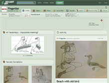 Tablet Screenshot of fingertier.deviantart.com