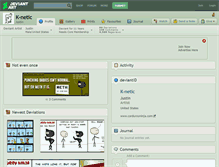 Tablet Screenshot of k-netic.deviantart.com