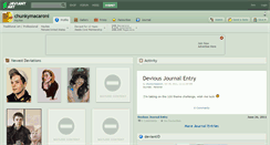Desktop Screenshot of chunkymacaroni.deviantart.com