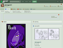Tablet Screenshot of damagectrl.deviantart.com