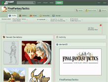 Tablet Screenshot of finalfantasytactics.deviantart.com