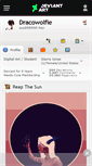 Mobile Screenshot of dracowolfie.deviantart.com