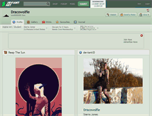 Tablet Screenshot of dracowolfie.deviantart.com