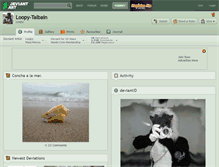 Tablet Screenshot of loopy-talbain.deviantart.com