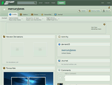 Tablet Screenshot of mercuryjones.deviantart.com