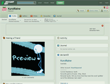 Tablet Screenshot of kuroiraine.deviantart.com