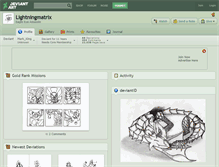 Tablet Screenshot of lightningmatrix.deviantart.com