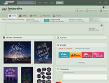 Tablet Screenshot of fantasy-alive.deviantart.com