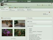 Tablet Screenshot of chynx.deviantart.com