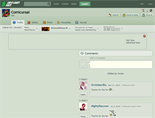 Tablet Screenshot of comicunsai.deviantart.com